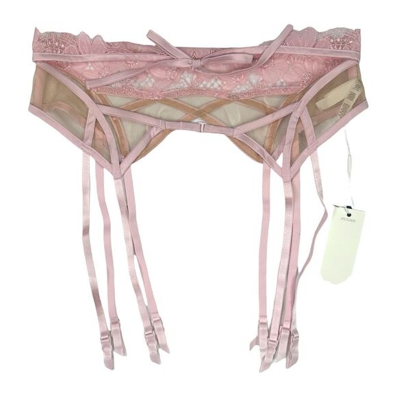 For Love & Lemons Aimee Floral Garter Belt - Size Medium - Picture 5 of 8
